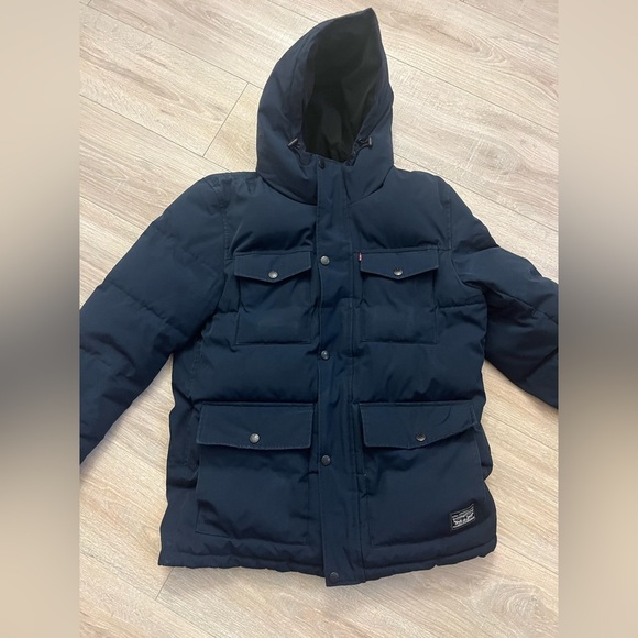 Levi’s Arctic Cloth Mid Length Water Resistant Coat - Picture 2 of 8